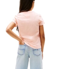 TOMMY HILFIGER KIDS BIMBA Tricou slim fit cu m&acirc;necă scurtă gheață de coral - Tricou copil - 2