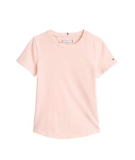 TOMMY HILFIGER KIDS BIMBA Tricou slim fit cu m&acirc;necă scurtă gheață de coral - Tricou copil - 4