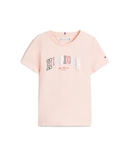 TOMMY HILFIGER KIDS BIMBA Tricou cu m&acirc;necă scurtă și imprimeu gheață de coral - Tricou copil - 4