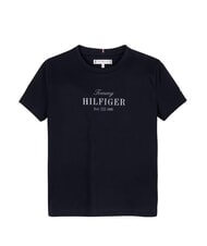 TOMMY HILFIGER KIDS BIMBA Tricou din bumbac cu imprimeu sclipici bleumarin noapte &icirc;ntunecată - Tricou copil - 4