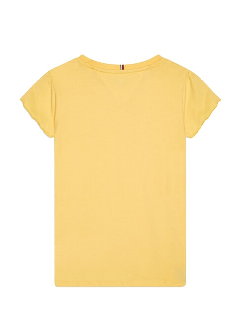 KIDS BIMBA Tricou cu m&acirc;necă scurtă și bucle lemongrass - Tricou copil