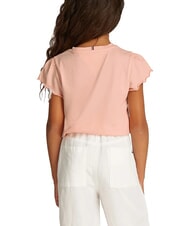 TOMMY HILFIGER KIDS BIMBA Tricou cu m&acirc;necă scurtă și bucle gheață de coral - Tricou copil - 2