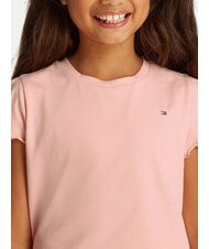 TOMMY HILFIGER KIDS BIMBA Tricou cu m&acirc;necă scurtă și bucle gheață de coral - Tricou copil - 3