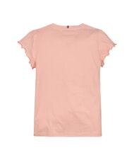 TOMMY HILFIGER KIDS BIMBA Tricou cu m&acirc;necă scurtă și bucle gheață de coral - Tricou copil - 5