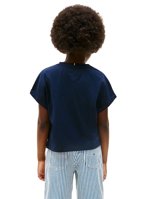 KIDS BIMBA Tricou cu m&acirc;necă scurtă, croială lejeră bleumarin noapte &icirc;ntunecată - Tricou copil