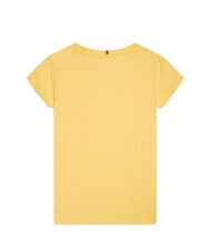 TOMMY HILFIGER KIDS BIMBA Tricou cu m&acirc;necă scurtă și bucle lemongrass - Tricou copil - 5