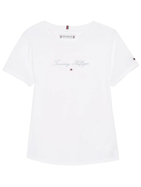 KIDS BIMBA Tricou cu m&acirc;necă scurtă și imprimeu cu logo alb - Tricou copil