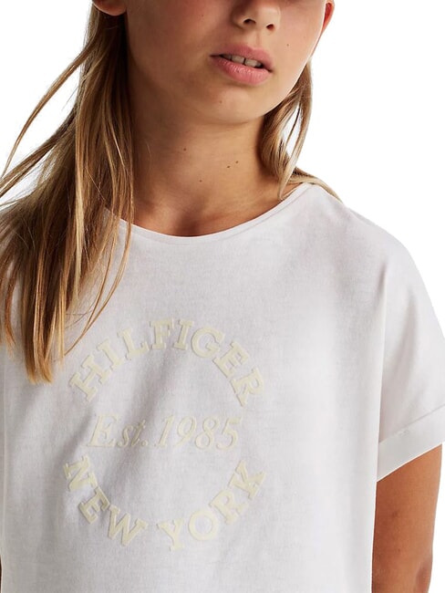 KIDS BIMBA Tricou cu m&acirc;necă scurtă și logo &icirc;n relief alb - Tricou copil