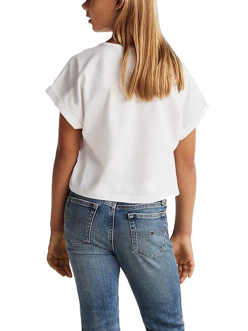 KIDS BIMBA Tricou cu m&acirc;necă scurtă și logo &icirc;n relief alb - Tricou copil