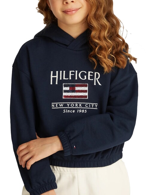 KIDS BIMBA Hanorac cu paiete bleumarin noapte &icirc;ntunecată - Hanorac pentru bebeluși