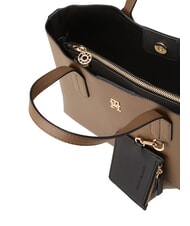 TOMMY HILFIGER TH ICON Geantă de m&acirc;nă, cu curea de umăr Taupe nordic - Genți femei - 3