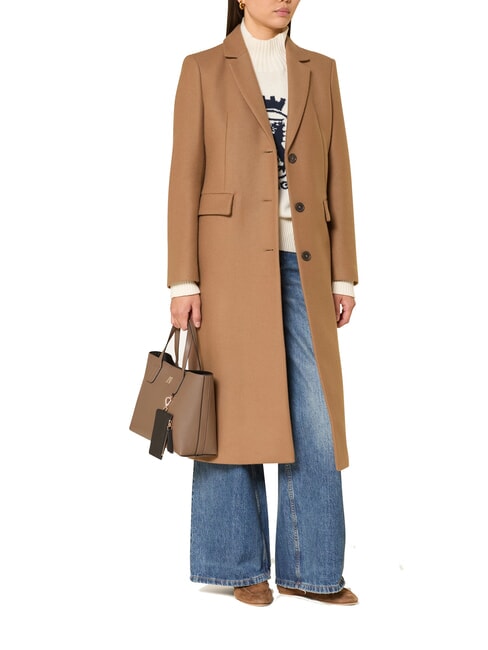 TH ICON Geantă de m&acirc;nă, cu curea de umăr Taupe nordic - Genți femei