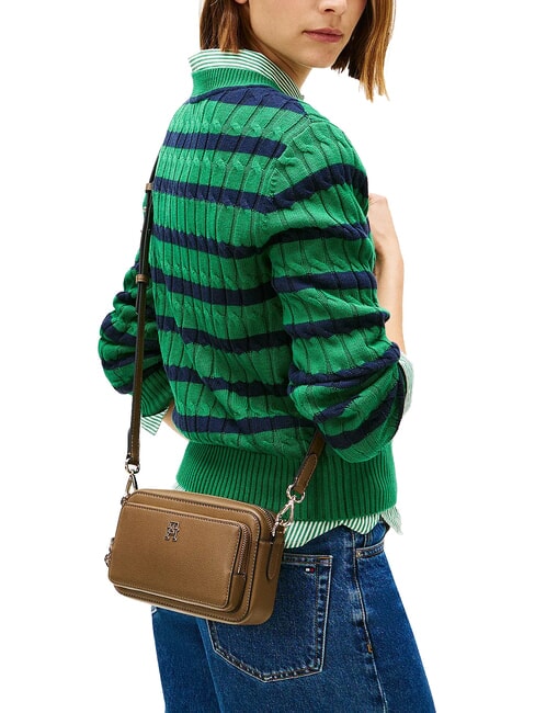 TH ICON Geantă de umăr mini Taupe nordic - Genți femei