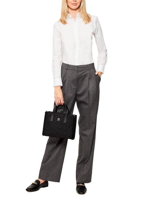 TH CITY Geantă de m&acirc;nă, cu curea de umăr negru - Genți femei