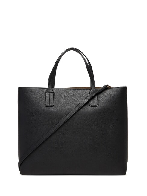 TH ICON Geantă de m&acirc;nă, cu curea de umăr negru - Genți femei