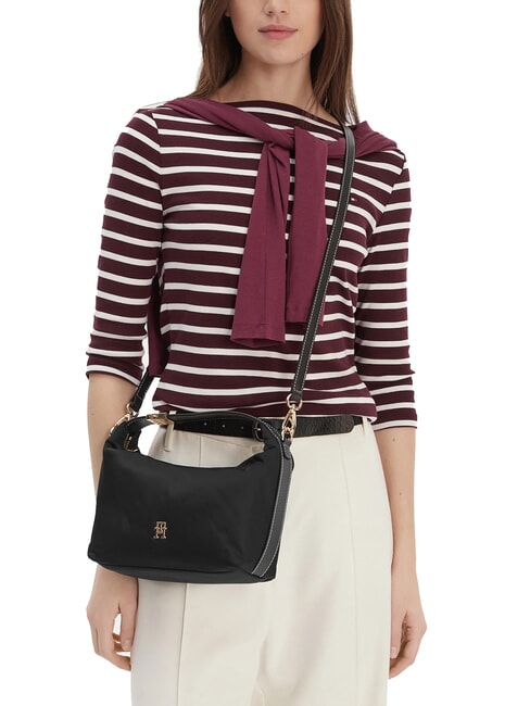 TH GO Geantă de umăr mini, cu curea de umăr negru - Genți femei