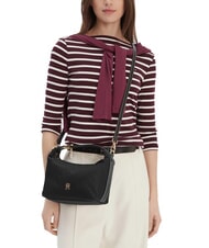 TOMMY HILFIGER TH GO Geantă de umăr mini, cu curea de umăr negru - Genți femei - 5
