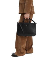 TOMMY HILFIGER TH GLAM Geantă de m&acirc;nă, cu curea de umăr negru - Genți femei - 5