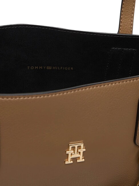 TH ICON Geantă de m&acirc;nă, cu curea de umăr Taupe nordic - Genți femei