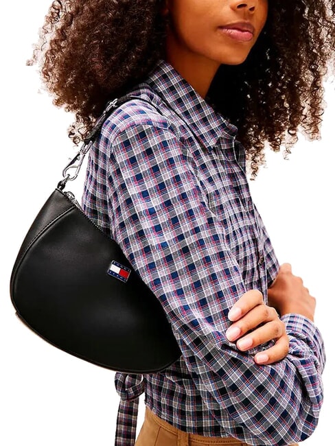 TJ DAILY ELEVATED Geantă de umăr negru - Genți femei