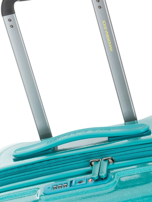 LOGODUCK Cărucior mediu, extensibil verde sclipitor - Trolere rigide