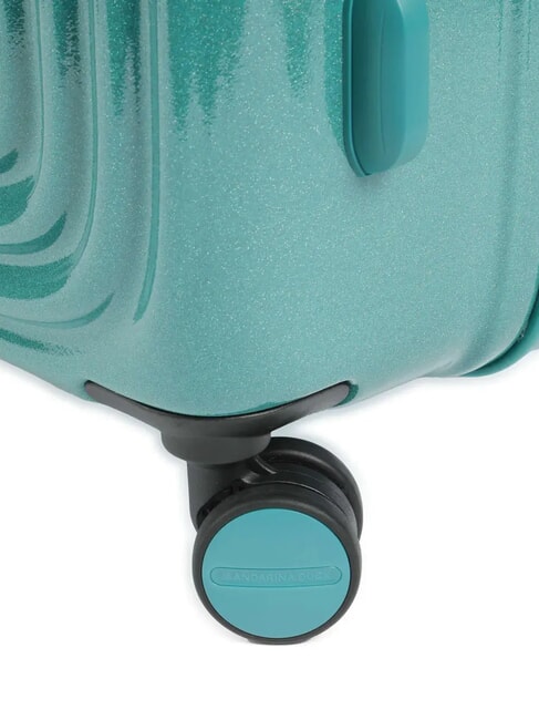 LOGODUCK Cărucior mediu, extensibil verde sclipitor - Trolere rigide