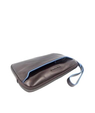 PIQUADRO BLUE SQUARE Husă din piele pentru carduri MAHOGANY - Portofele bărbați - 3