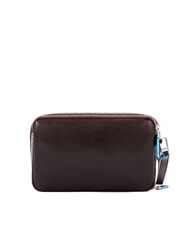 PIQUADRO BLUE SQUARE Husă din piele pentru carduri MAHOGANY - Portofele bărbați - 3