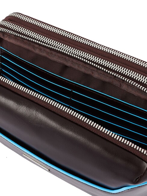 BLUE SQUARE Husă din piele pentru carduri MAHOGANY - Portofele bărbați