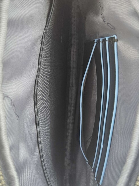 BLUE SQUARE Husă din piele pentru carduri albastru - Portofele bărbați