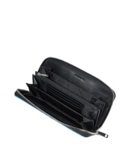 PIQUADRO ATLAS Portofel din piele cu fermoar nero2 - Portofele femei - 2