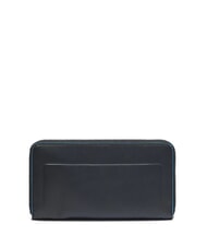 PIQUADRO ATLAS Portofel din piele cu fermoar nero2 - Portofele femei - 3
