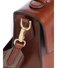 THE BRIDGE IRENE Geantă de umăr, din piele BROWN - Genți femei - 3