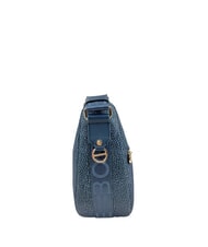 BORBONESE LUNA BAG MIDDLE ECO LINE LUNA Geantă de umăr din material textil jet op albastru lapislazuli - Genți femei - 3