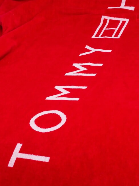 TH MAXI LOGO Prosop de plajă din bumbac terry roșu primar - Accesorii de călătorie