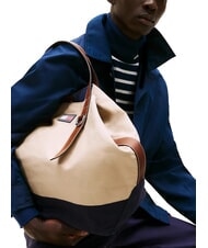 TOMMY HILFIGER TH RUNAWAY Geantă de călătorie din p&acirc;nză bej clasic - Genți de voiaj - 5