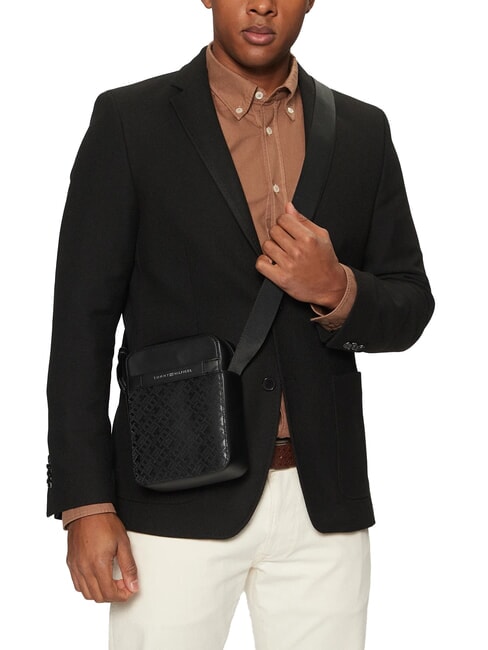 TH MONOGRAM Poșetă mică negru - Genți de umăr bărbați