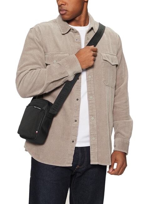 TH Poșetă mică negru - Genți de umăr bărbați