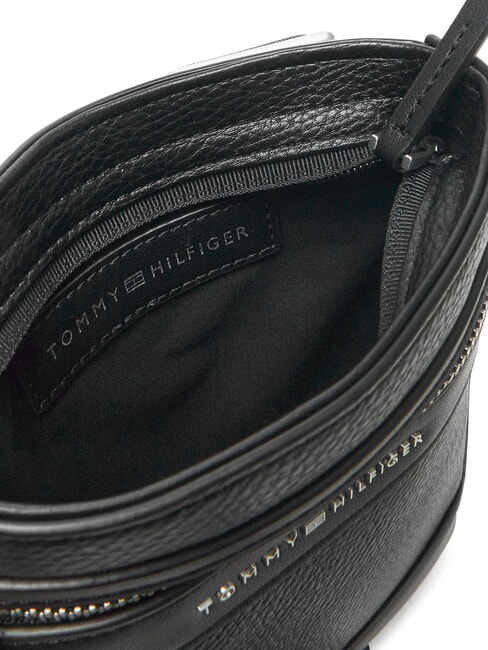 TH CENTRAL Geantă mică plată negru - Genți de umăr bărbați