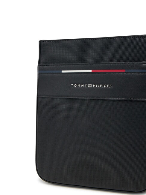 TH FOUNDATION Geantă mică plată din nailon negru - Genți de umăr bărbați