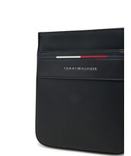 TOMMY HILFIGER TH FOUNDATION Geantă mică plată din nailon negru - Genți de umăr bărbați - 3