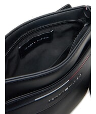 TOMMY HILFIGER TH FOUNDATION Geantă mică plată din nailon negru - Genți de umăr bărbați - 6