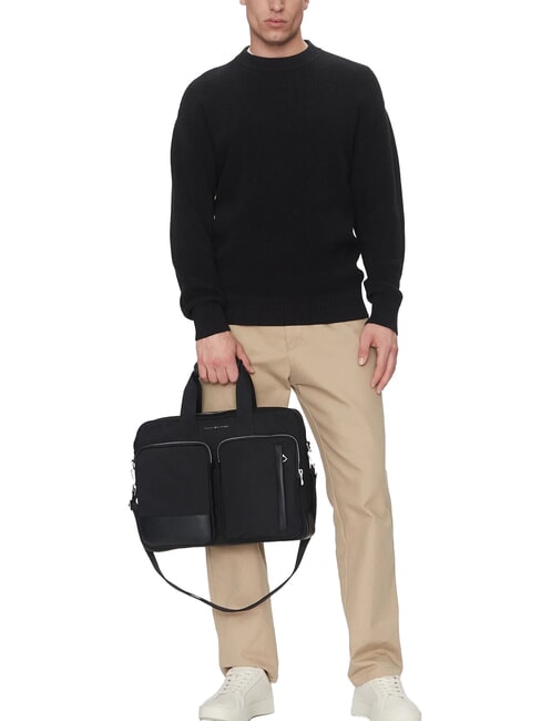 TH Servietă subțire pentru laptop de 14" negru - Serviete birou