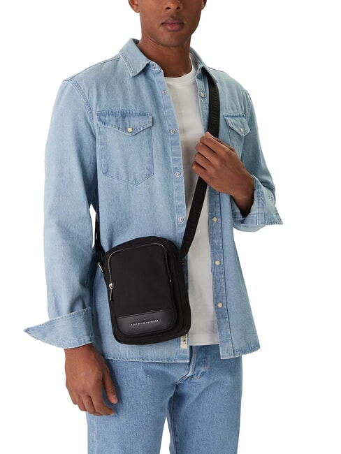 TH Geantă mini reporter negru - Genți de umăr bărbați