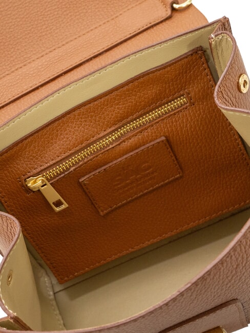 SABRINA Geantă elegantă din piele de un dolar piele &icirc;nchisă la culoare - Genți femei