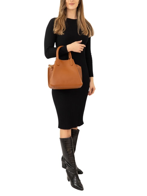 ALICE Geanta de mana din piele cu bareta de umar piele &icirc;nchisă la culoare - Genți femei