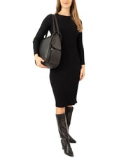 LESAC TRIO Rucsac din piele de struț struț negru - Genți femei - 4