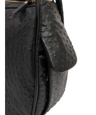 LESAC TRIO Rucsac din piele de struț struț negru - Genți femei - 7