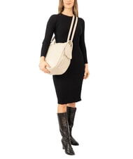 LESAC TRIO Rucsac din piele de struț struț alb - Genți femei - 5