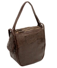 LESAC TRIO Rucsac din piele de damasc maro damasc - Genți femei - 3